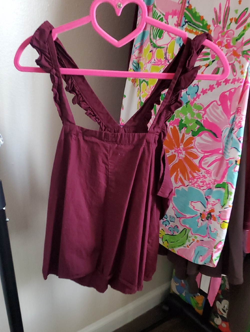 Daniel Cremieux Plum Ruffled Strap Camisole